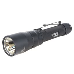 SureFire Everyday Carry 2 Dual-Fuel Turbo 500 LU Black LED Flashlight EDC2-DFT-BK