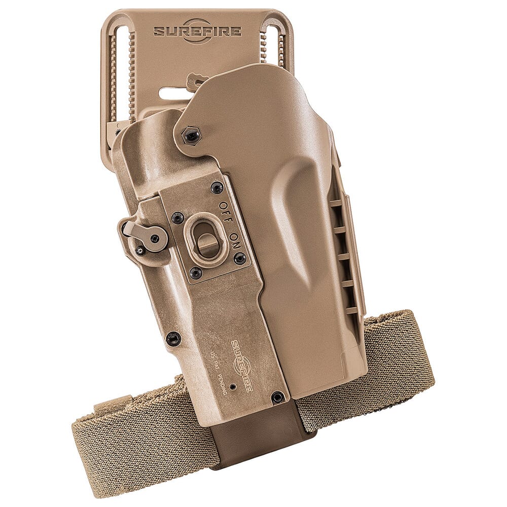 SureFire MasterFire Pro Rapid Deploy Right Hand Tan Holster w/Cover HD1-R-TN-PRO