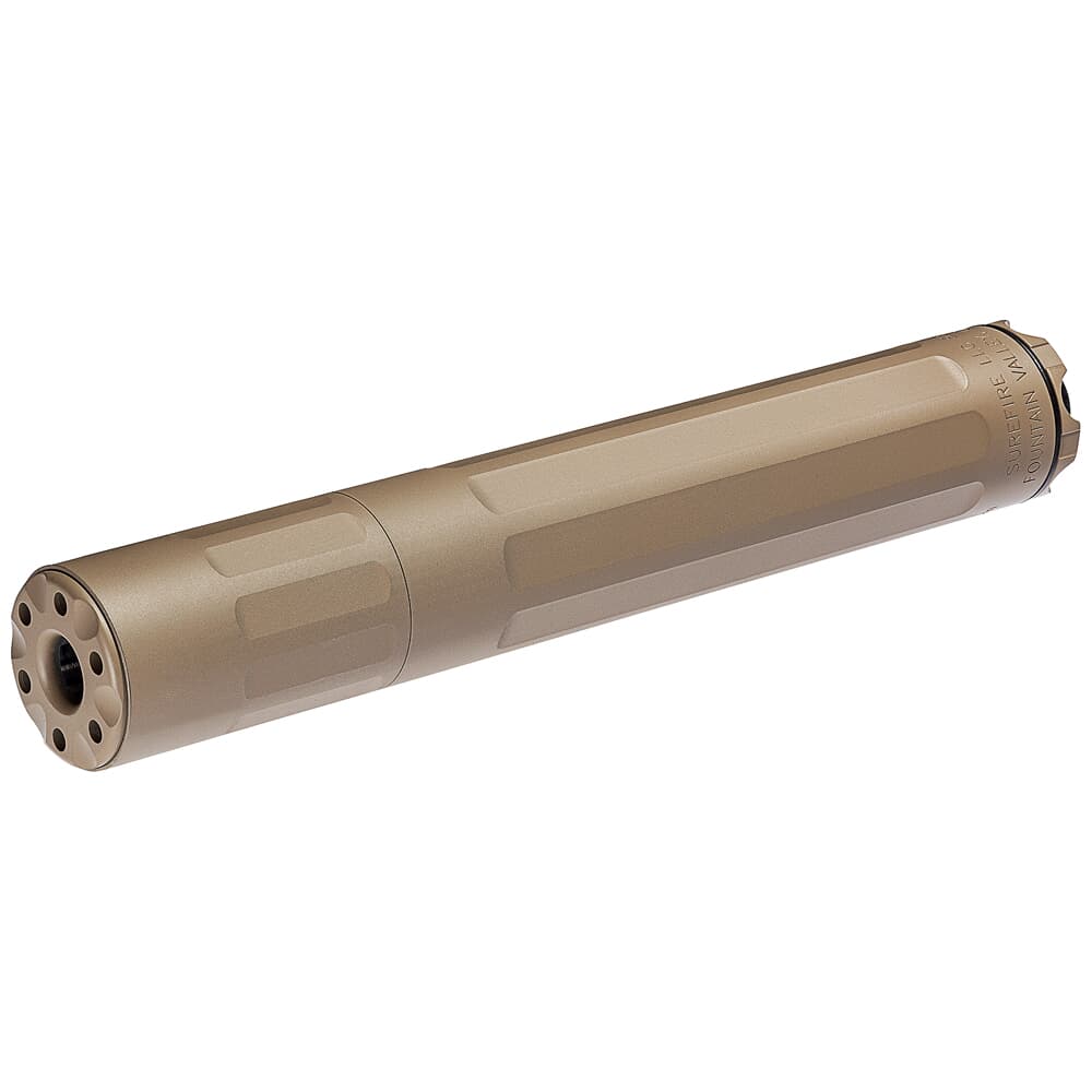 SureFire SF Ryder 9M-Ti 9mm Dark Earth Modular Suppressor M13.5x1 LH Threaded SF-RYDER-9M-Ti-M13.5X1-LH-DE