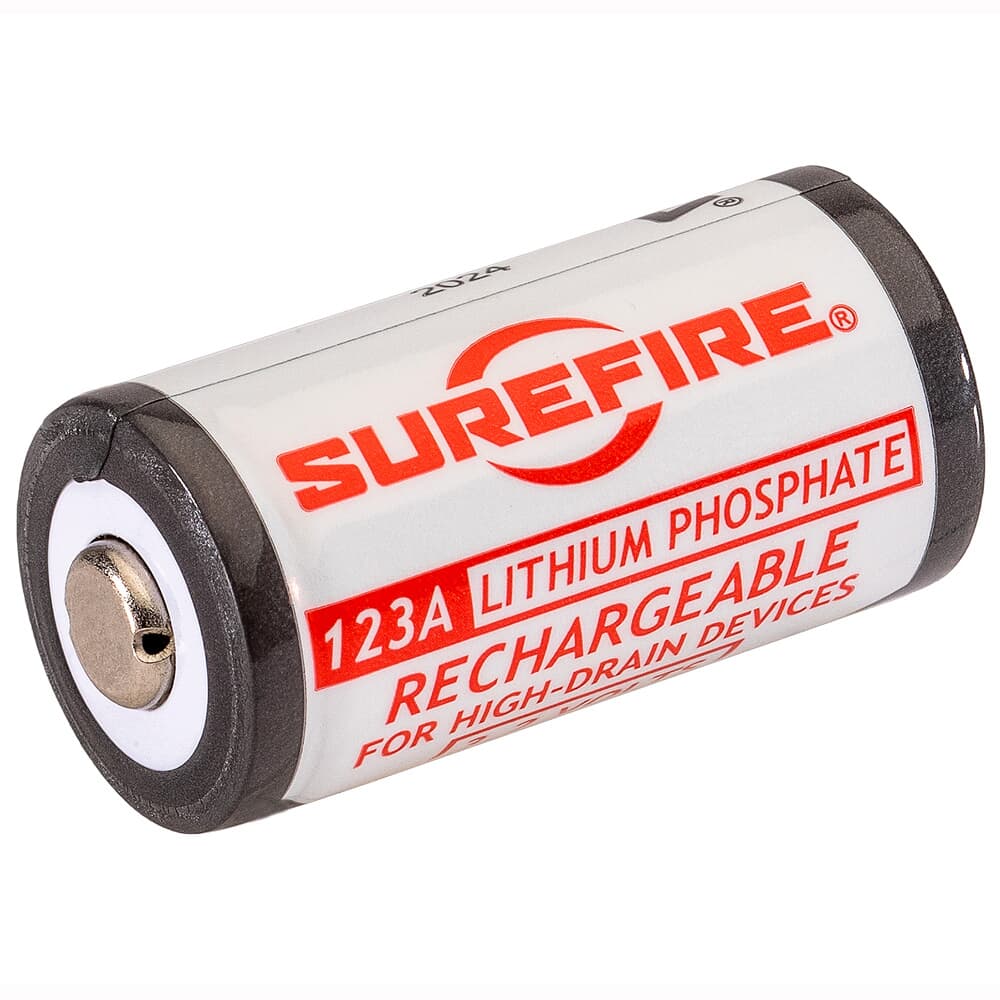 SureFire LiFePO4 Lithium Iron Phosphate 450mAh 3.2V 2ct Rechargeable Battery Cells SFLFP123