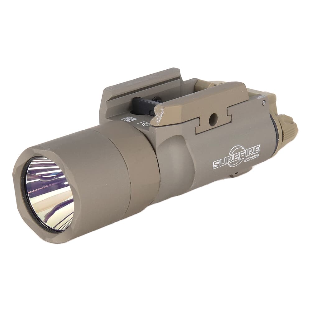 SureFire X300 Turbo 500 LU High-Candela 6V Tan WeaponLight w/Universal/Picatinny Thumb Screw Mount X300T-B-TN