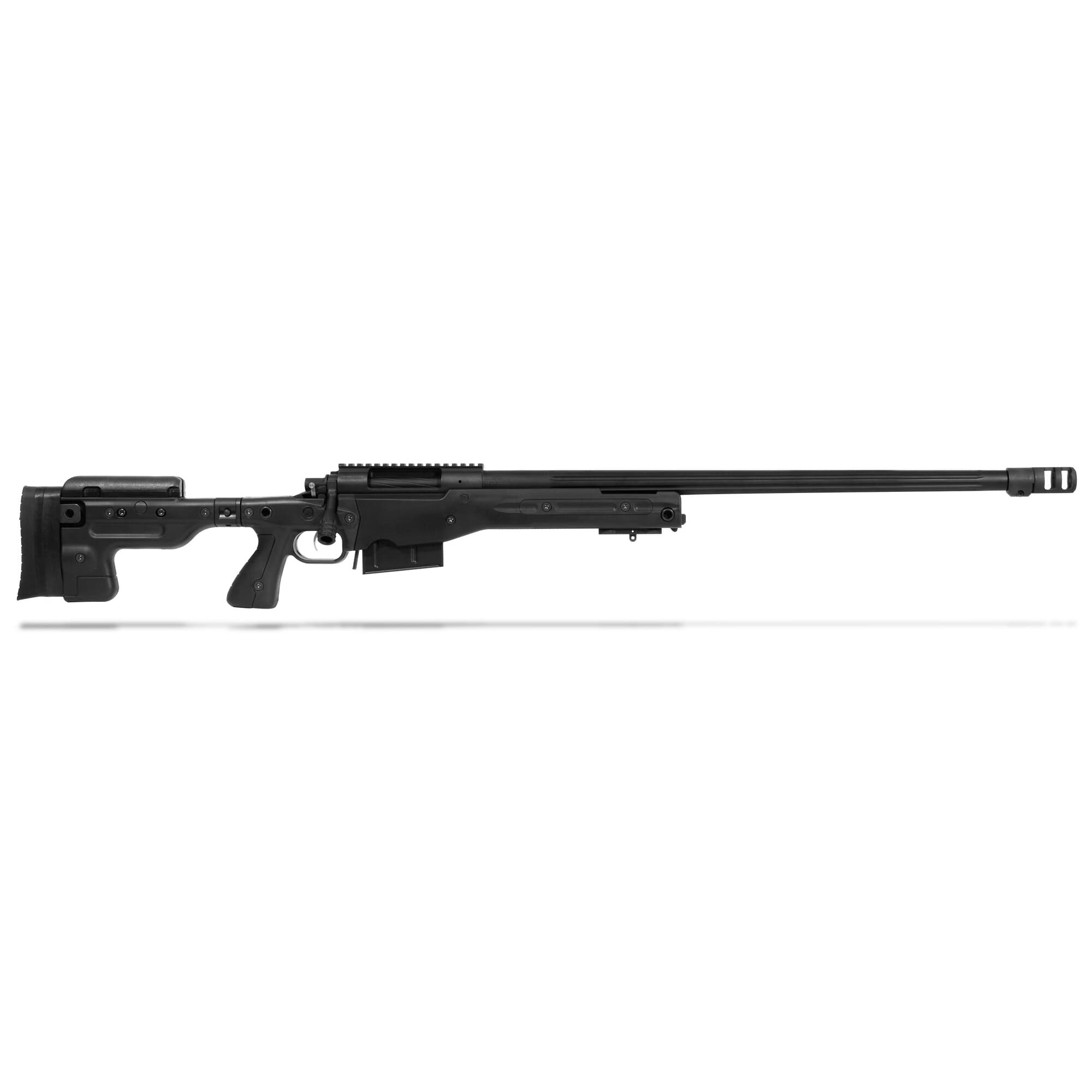Surgeon Scalpel 300 Win-Black AI Folding Stock-Jewel Trigger-26in Fluted-Badger FTE Brake