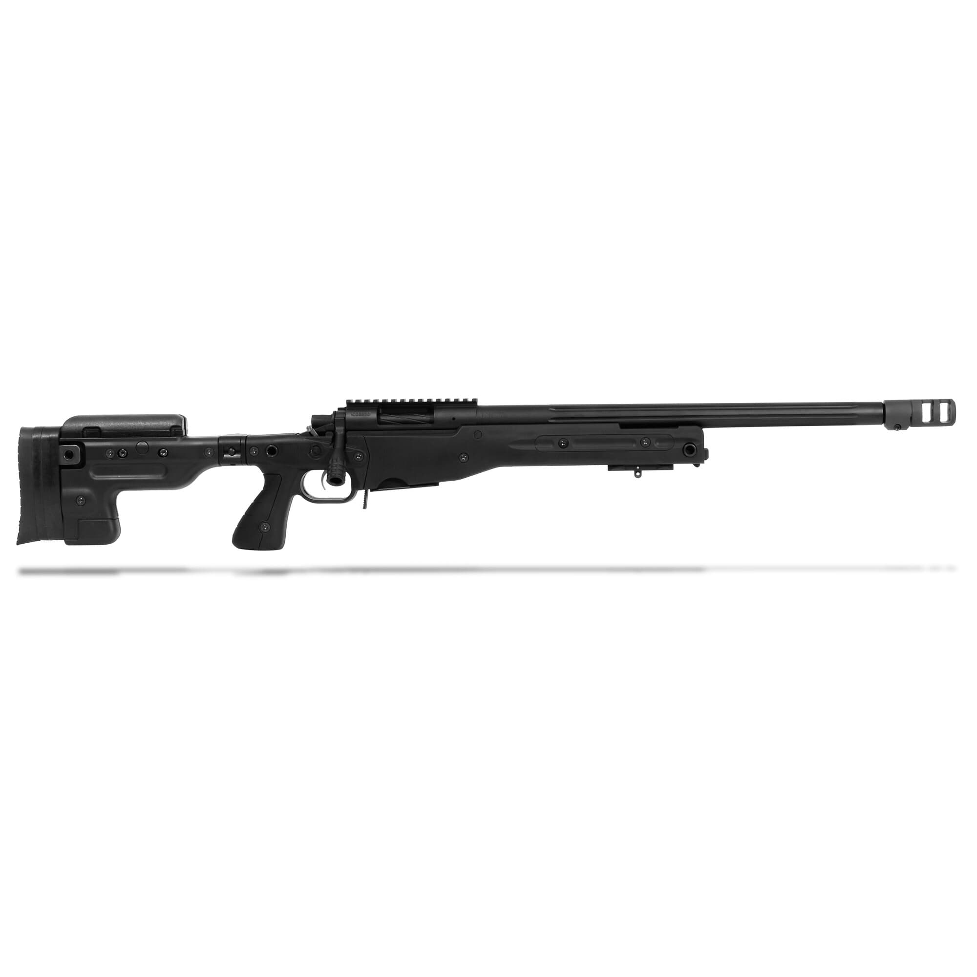Surgeon Scalpel 308 Win-Black AI Folding Stock-Jewel Trigger-20in Fluted-Badger FTE Brake