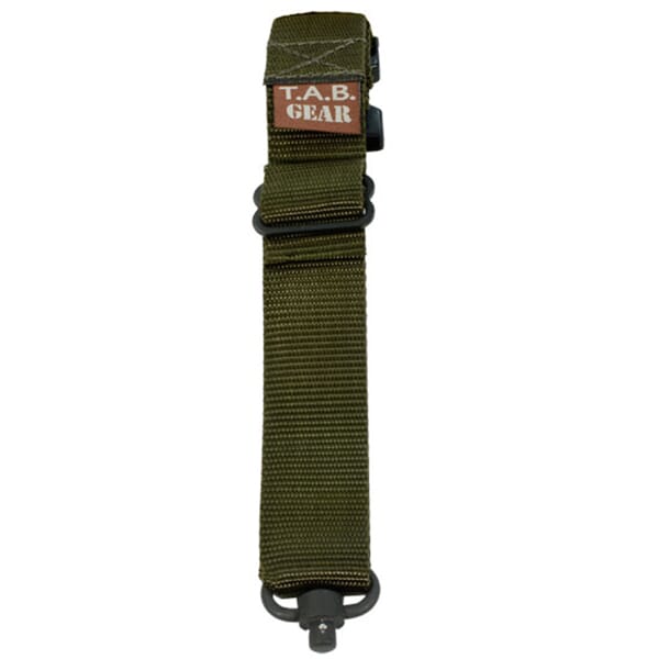 TAB Rifle Sling with Flush Cups - OD Green 