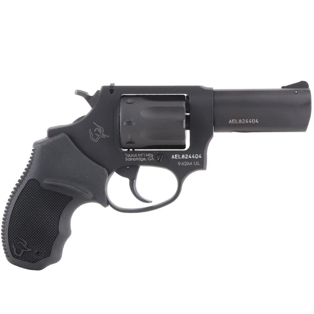 Taurus 942 .22 WMR Bk/Bk UL 3&quot; 8rd Revolver 2-942M031UL