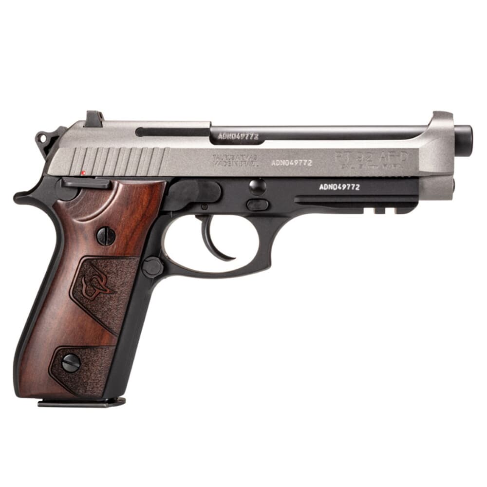 Taurus PT92 9mm Black/Tungsten/Wood 5&quot; Pistol w/(2) 17rd Mags 1-92015C1-HW2
