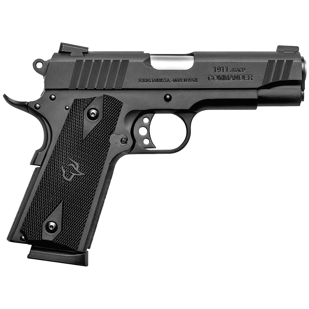 Taurus 1911 Commander .45 ACP 4.25&quot; Bk/Bk Pistol w/(1)8rd Mag 1-191101COM