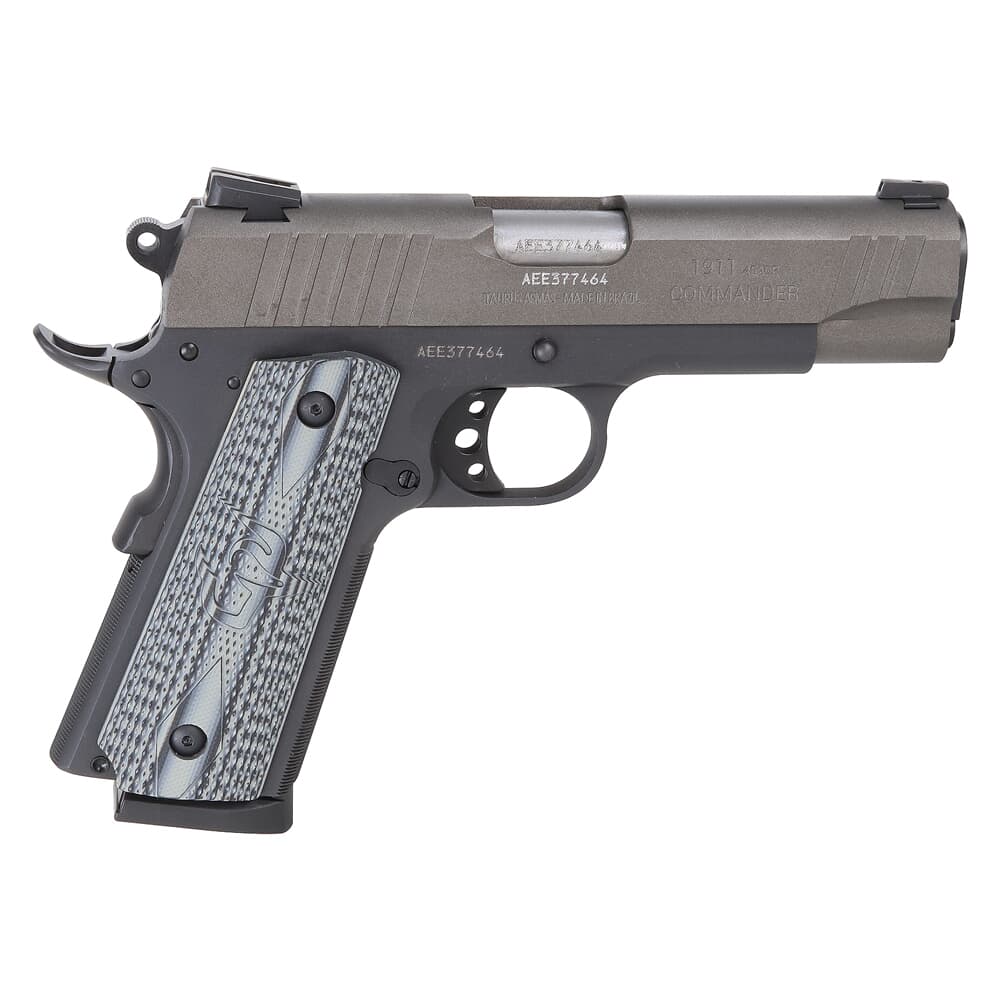 Taurus 1911 Commander .45 ACP 4.25&quot; Bk/Cerakote Gray VZ Grip Pistol w/(1)8rd Mag 1-191101COMG-VZ