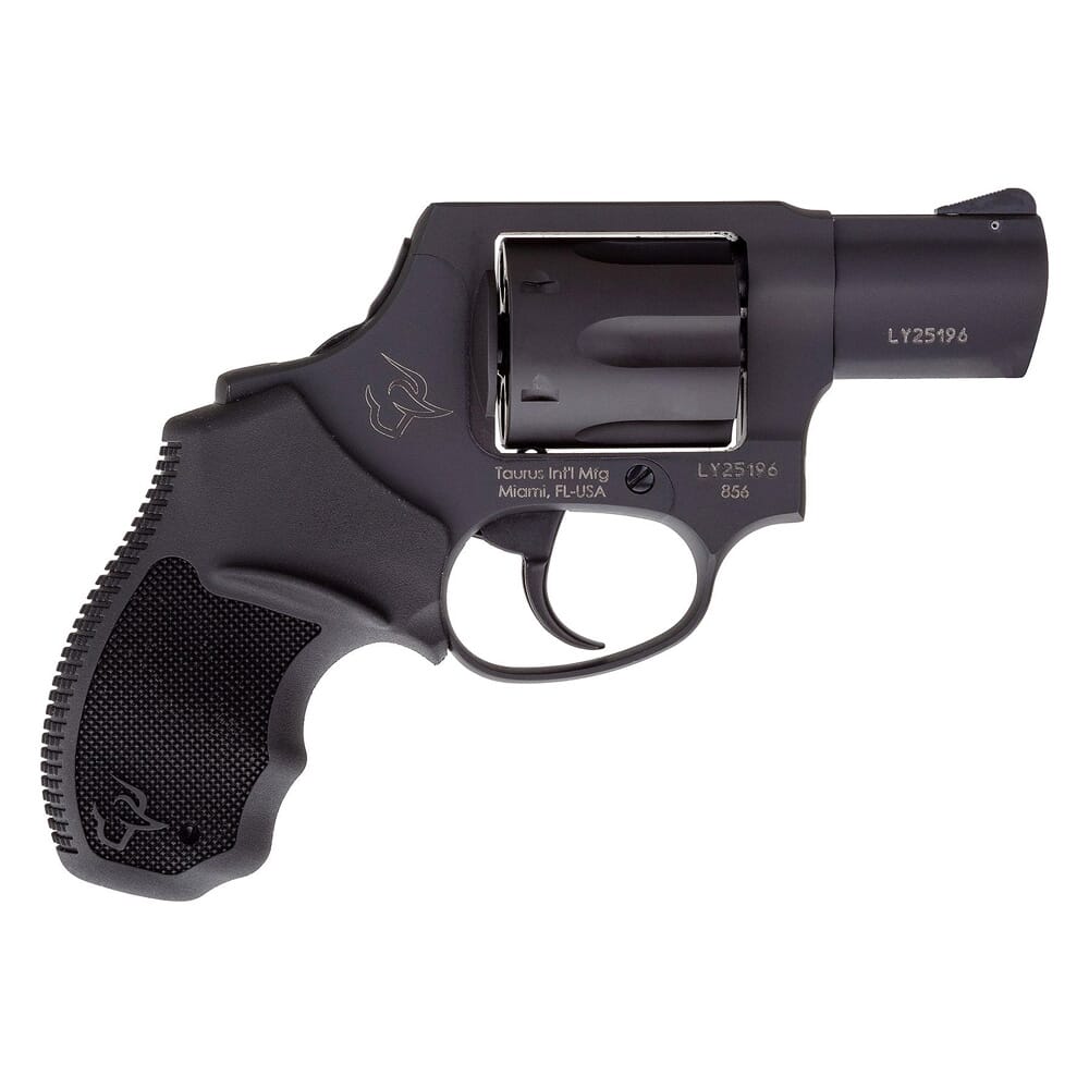 Taurus 856 .38 Special 2" 6rd Black/Bk Concealed Hammer CA Compliant Revolver 2-856021CH