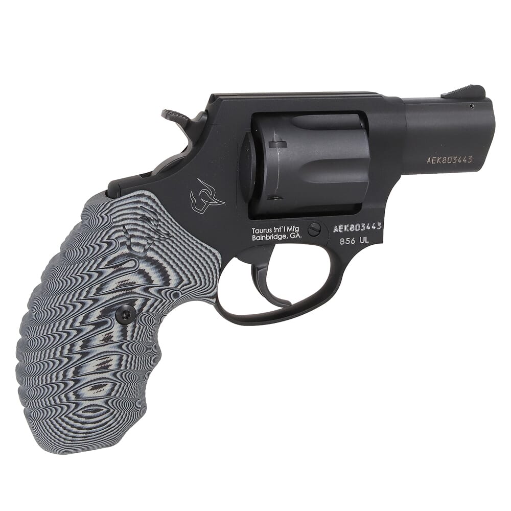 Taurus 856 .38 Special 2" 6rd UL Bk/Bk VZ Black Gray Cyclone Grip Revolver 2-856021ULVZ13