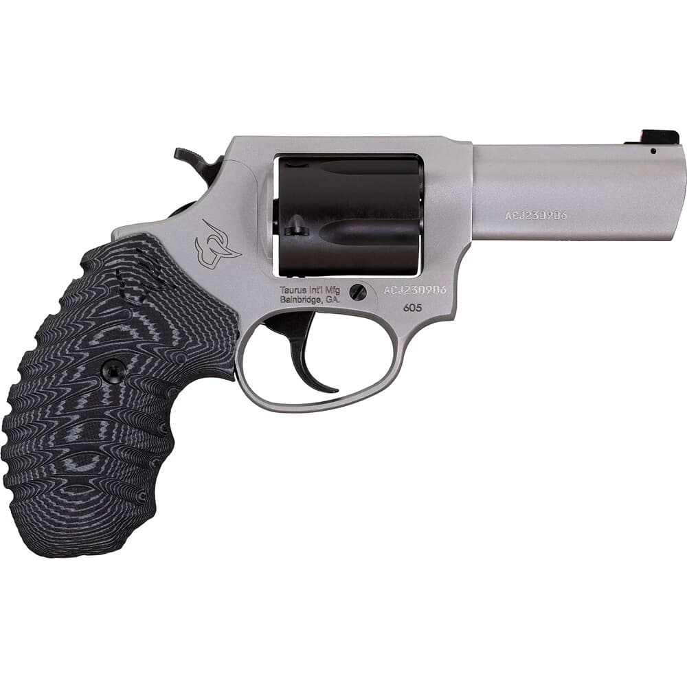 Taurus 605 .357 Mag 3&quot; 5rd Mag SS Black Accent N.S. VZ Grip Revolver 2-60535NSVZ