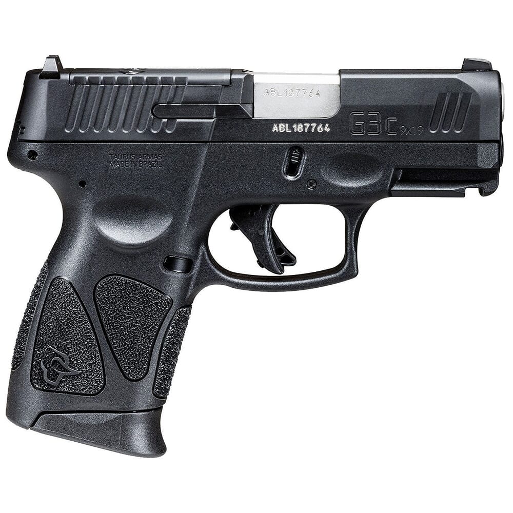 Taurus G3C 9mm Bk/Bk 3.26" TORO Pistol w/(3)12rd Mags 1-G3CP931