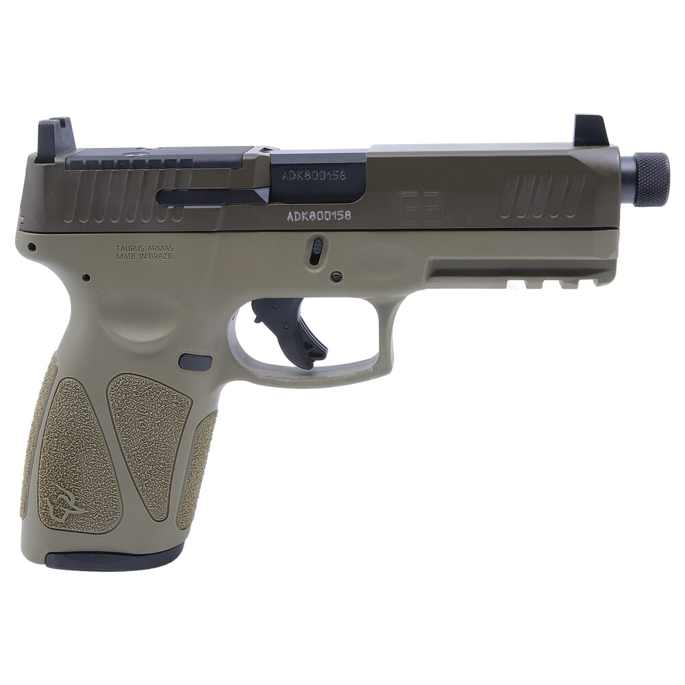 Taurus G3 9mm 4.5" Tan/ P. Brn TORO Tactical Pistol w/(2)10rd Mags 1-G3P941-TAC10