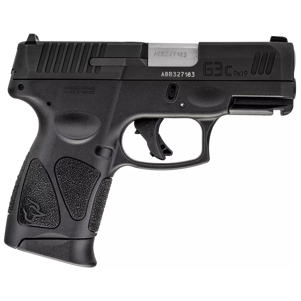 Taurus G3C 9mm Bk/Bk 3.26" Pistol w/(3)10rd Mags1-G3C931-10