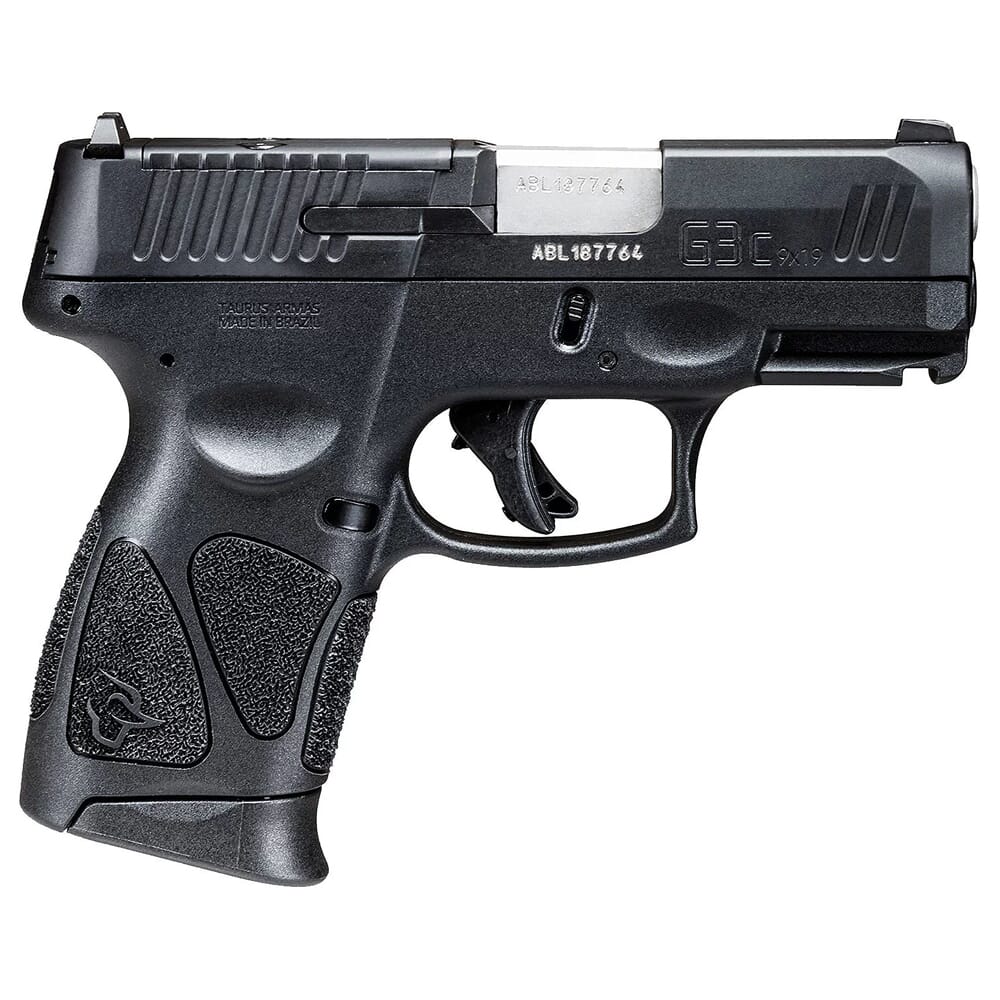 Taurus G3C 9mm 3.26" Bbl Black Optics-Ready Pistol w/(2) 12rd Mags 1-G3CP931-2x12
