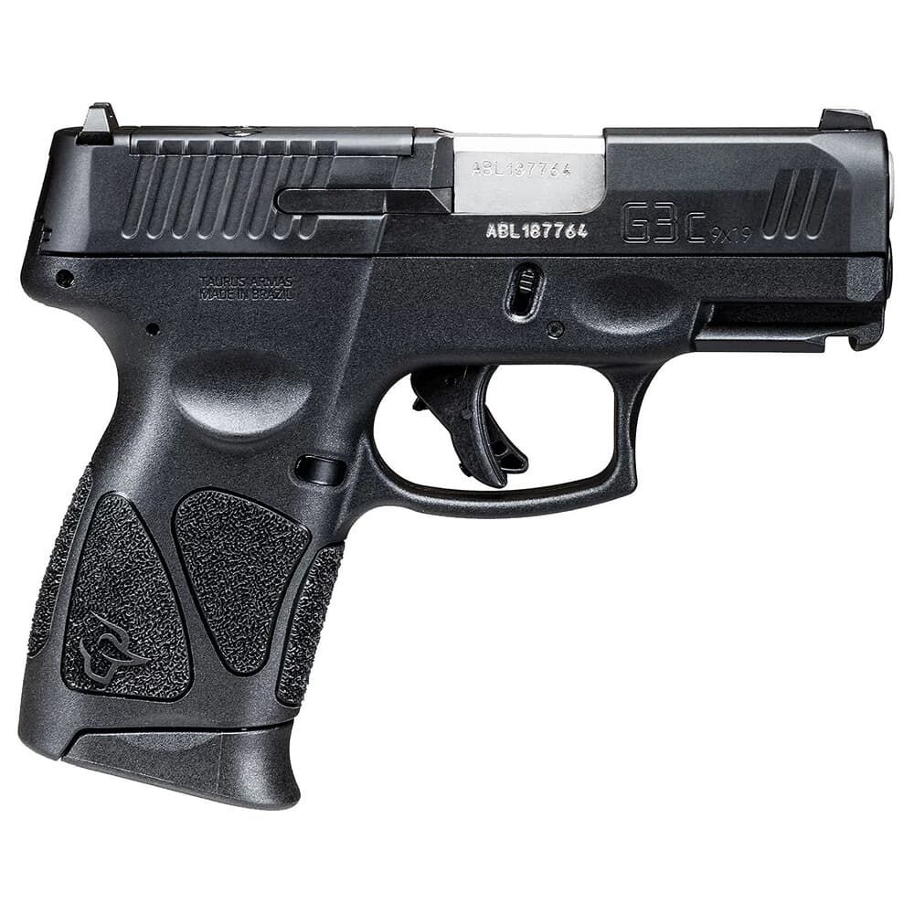 Taurus G3C 9mm 3.26&quot; Bbl Black Optics-Ready Pistol w/(2) 12rd Mags 1-G3CP931-2x12