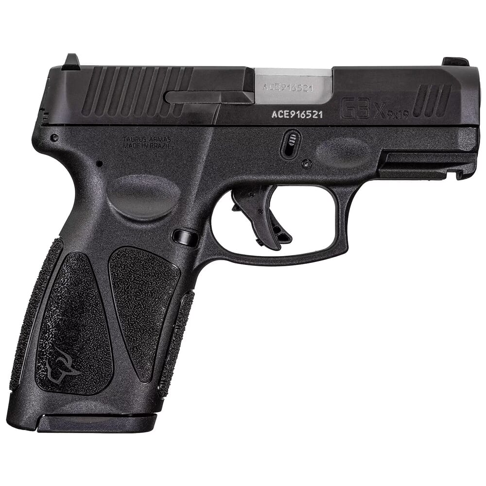Taurus G(3)SR 9mm Bk/Bk 3.26" Non-Manual Safety Pistol w/(2)10rd Mags 1-G3XSR9031-10
