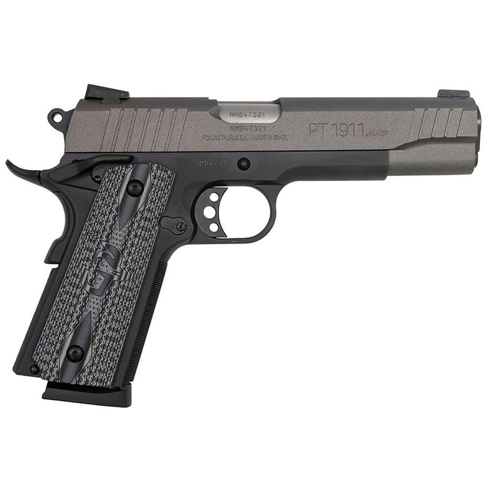 Taurus PT1911 .45 ACP Bk Cerakote Gray VZ Grip 5&quot; Pistol w/(1)8rd Mag 1-191101G-VZ