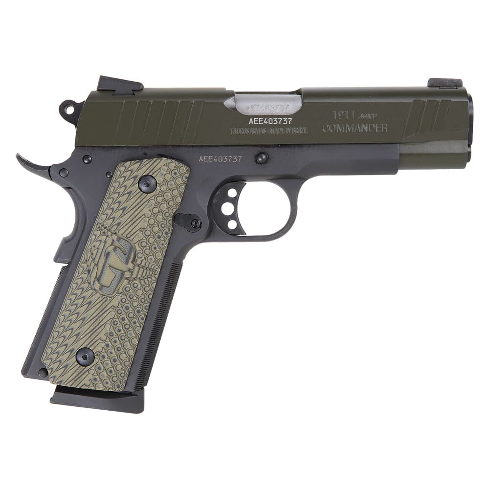 Taurus PT1911 Commander .45 ACP Bk Cerakote Mil Spec Green VZ Grip 5" Pistol w/(1)8rd Mag 1-191101COMMG-VZ