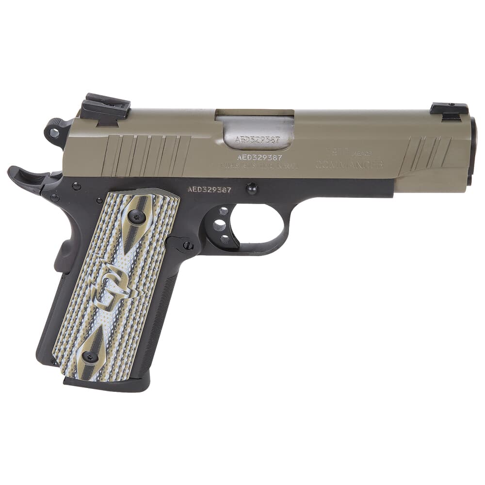 Taurus PT1911 Commander .45 ACP Bk Cerakote Sand VZ Grip 5&quot; Pistol w/(1)8rd Mag 1-191101COMS-VZ