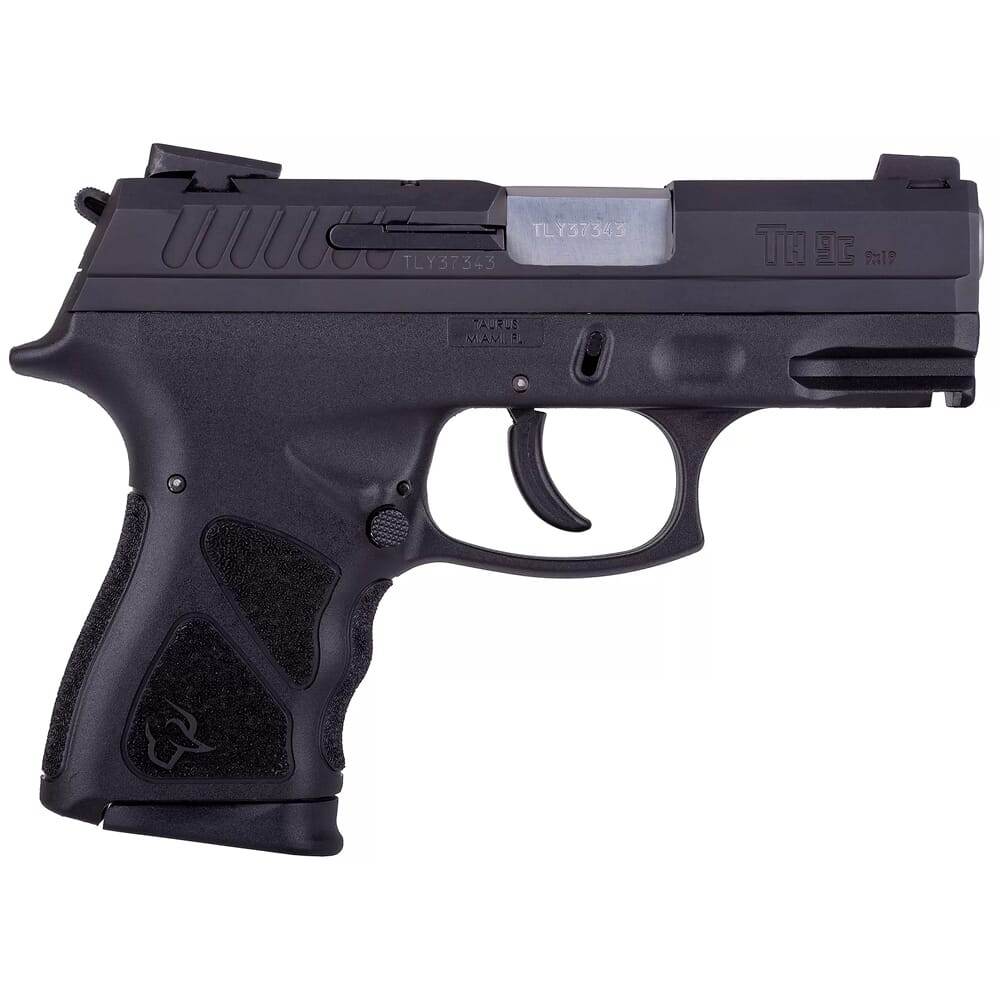 Taurus TH9 9mm Compact Bk/Bk 3.54" Pistol w/(1)17rd & (1)13rd Mag 1-TH9C031