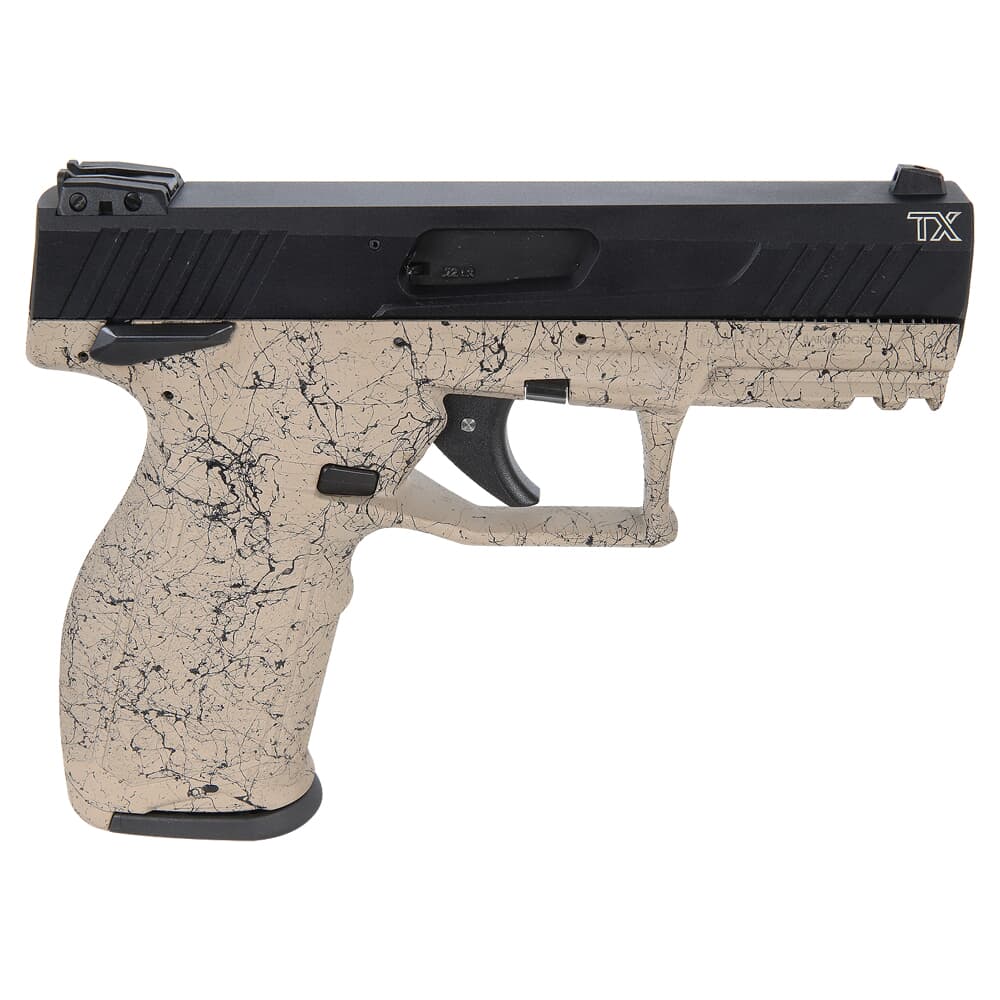 Taurus TX22 .22 LR 4&quot; Bbl FDE Splat/Black Pistol w/(2) 16rd Mags 1-TX22141SP3