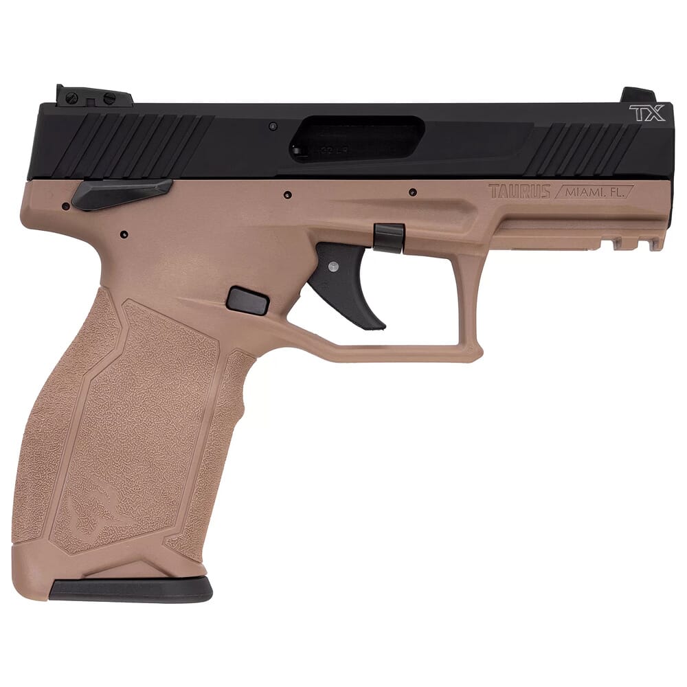 Taurus TX22 22LR FDE/Bk 4" Pistol w/(2)10rd Mags 1-TX22141F-10