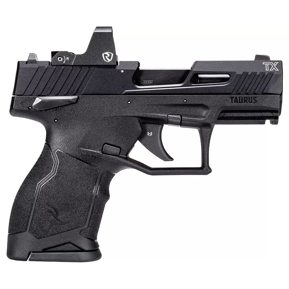 Taurus TX22 Compact .22 LR Black 3.6&quot; Riton Sight Pistol w/(2) 13rd Mags 1-TX22131-RI