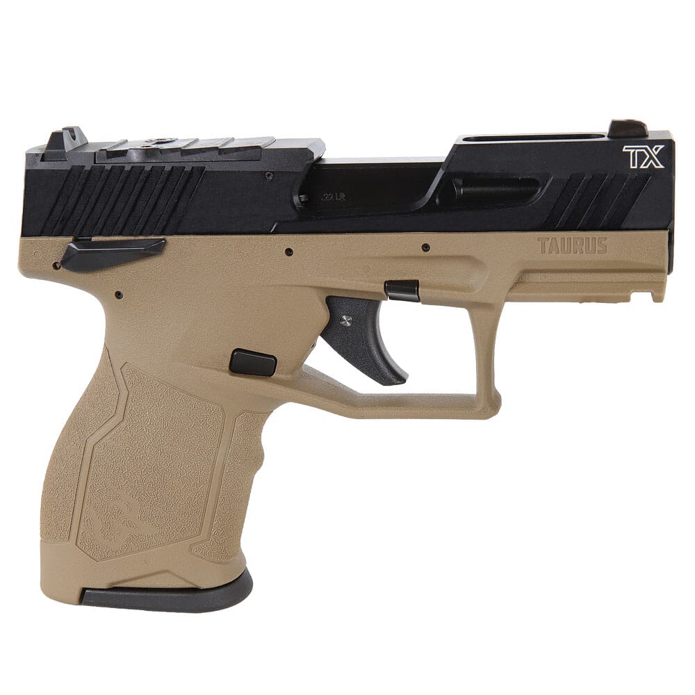 Taurus TX22 Compact .22 LR Flat Dark Earth/Black 3.6" Pistol w/(2) 10rd Mags 1-TX22131F-10