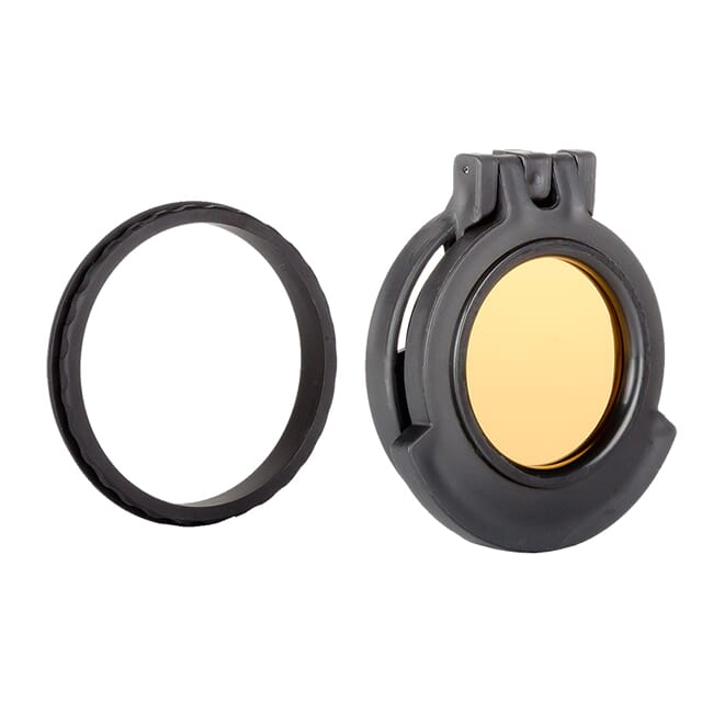 Tenebraex Objective Amber Flip Cover w/ Adapter Ring for Nightforce SHV 3-10x42 KS4247-ACR
