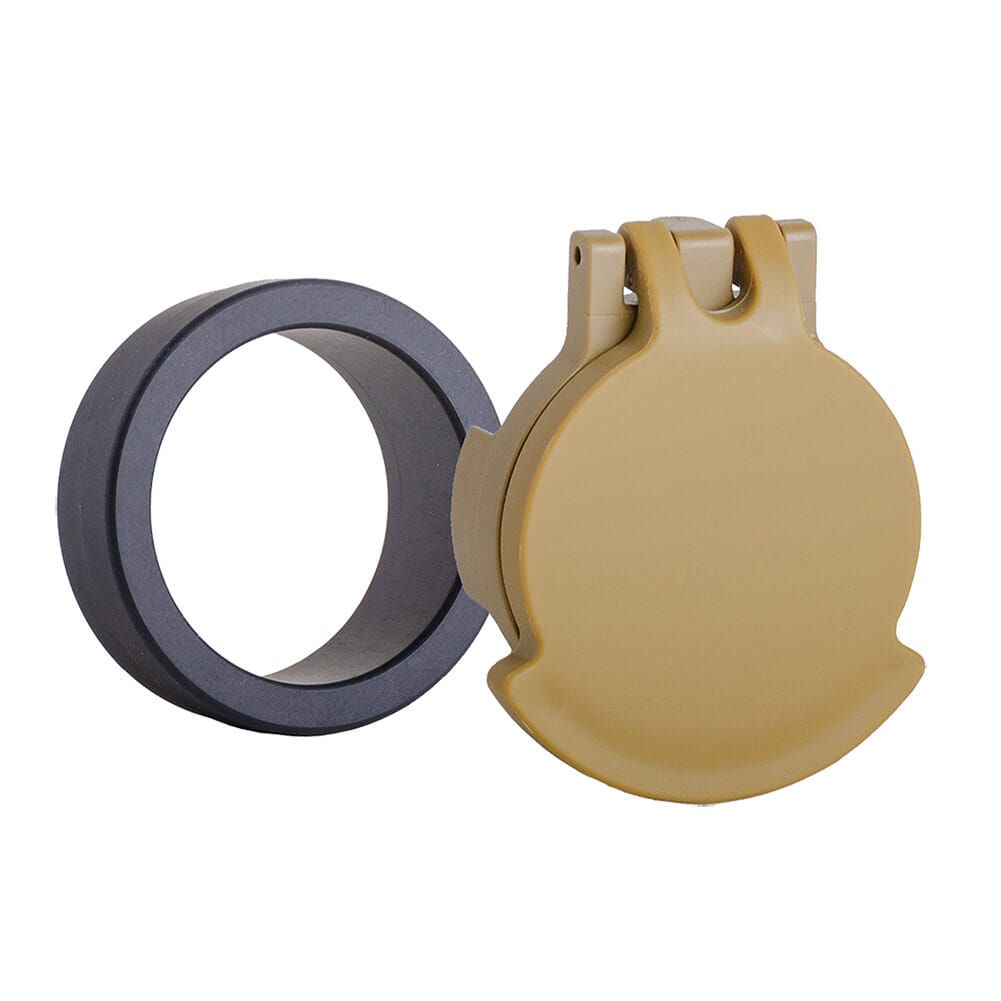 Tenebraex Objective Flip Cover w/ Adapter Ring for S&B 1.1-8x24 PM II RAL8000/Black 24SBC1-FCR