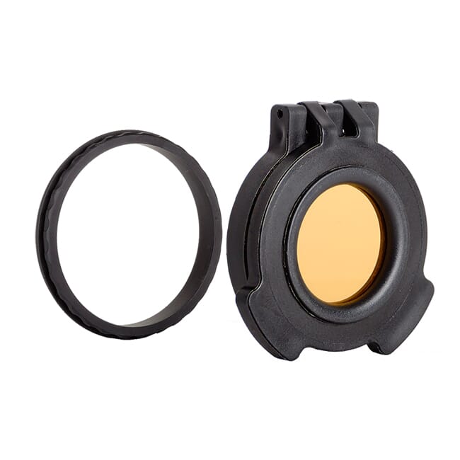 Tenebraex Objective Amber See-Through Flip Cover w/ Adapter Ring for for 50mm Swarovski, Leica and Vortex Viper Scopes VV0050-ACR