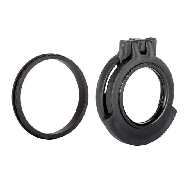 Tenebraex Objective Clear Flip Cover w/ Adapter Ring for Nightforce SHV 3-10x42 KS4247-CCR