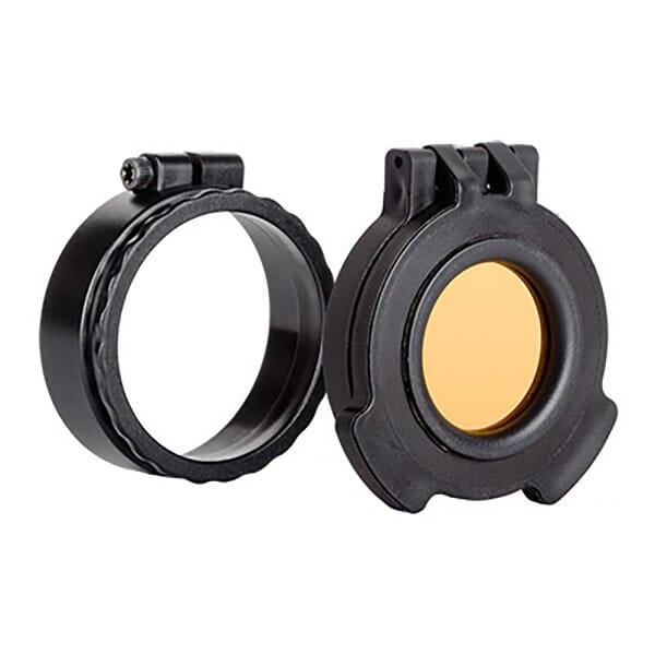 Tenebraex Amber See-Through Objective Flip Cover w/ Adapter Ring for Trijicon MRO UAC104-ACR