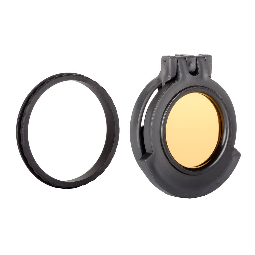 Tenebraex Objective Clear Flip Cover w/ Adapter Ring for Bushnell DMR 3.5-21x50 BT5056-CCR