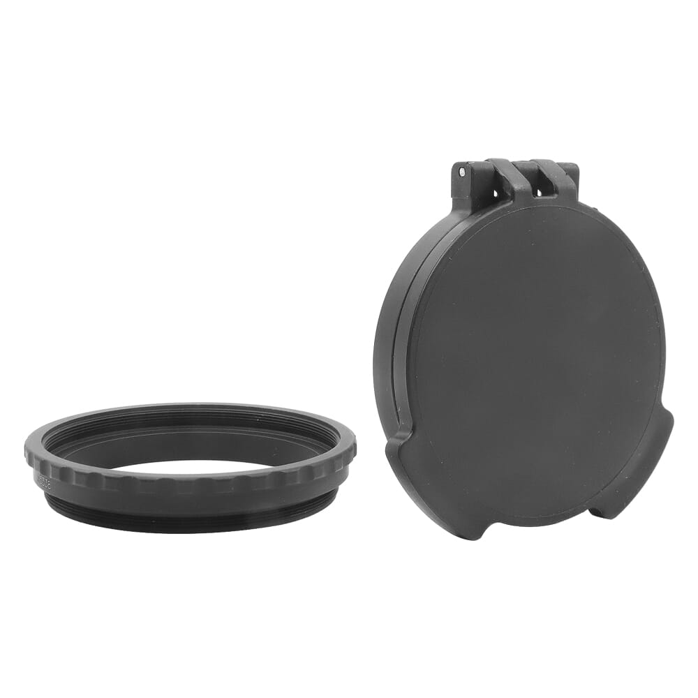 Tenebraex Objective Black Flip Cover w/ Aluminum Adapter Ring 44FCR-002BK1
