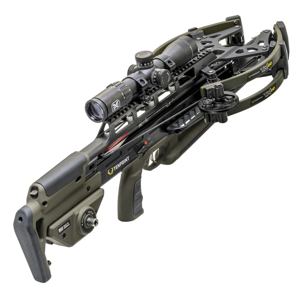 TenPoint TX 440 Moss Green Crossbow w/ACUslide MAXX &amp; EVO-X Elite Black Scope CB24002-1899