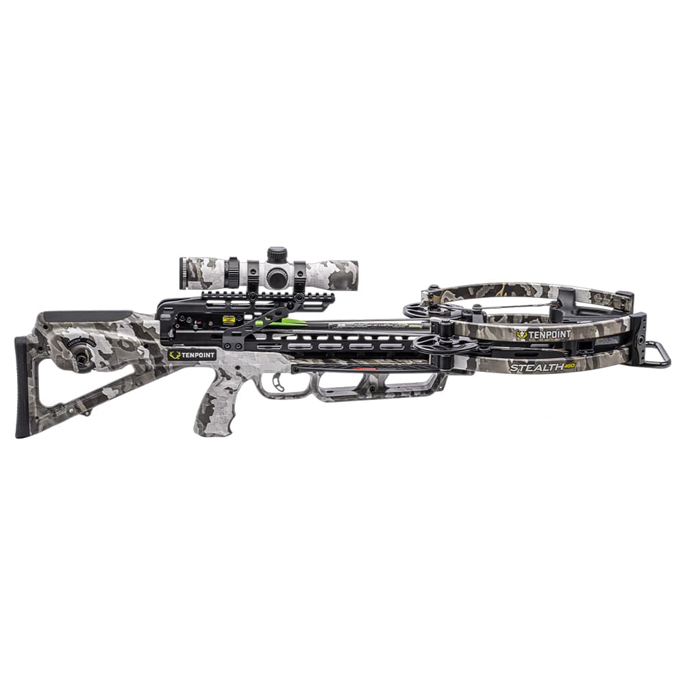 TenPoint Stealth 450R Vektra Crossbow w/ACUslide &amp; RangeMaster 100 Camo Scope CB25019-7549