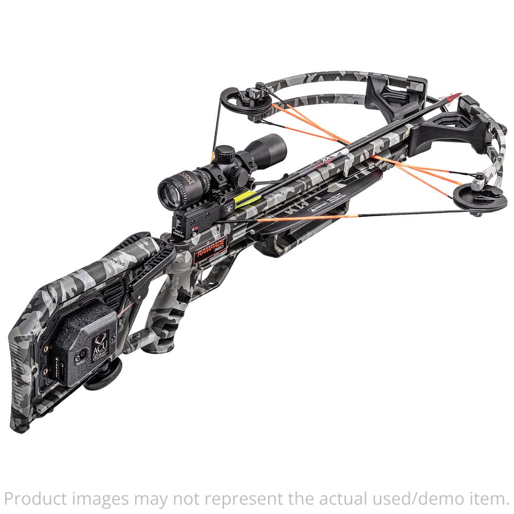 Wicked Ridge Rampage 360 REFURBISHED Crossbow w/ACUdraw, Multi-Line Scope, &amp; 3 XX75 Arrows RF-WR20015-9432