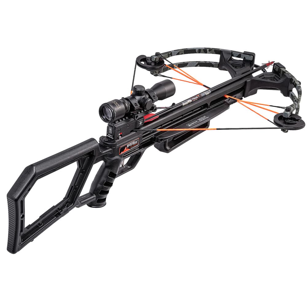 Wicked Ridge Blk Hawk 360 Crossbow w/Rope Cocker Multi-Line Scope, Peak Camo/Blk WR21020-9535