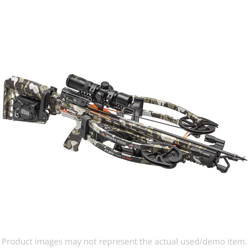 USED Wicked Ridge Fury 410 De-Cock Crossbow ACUdraw Scope WR22060-4518-img-1
