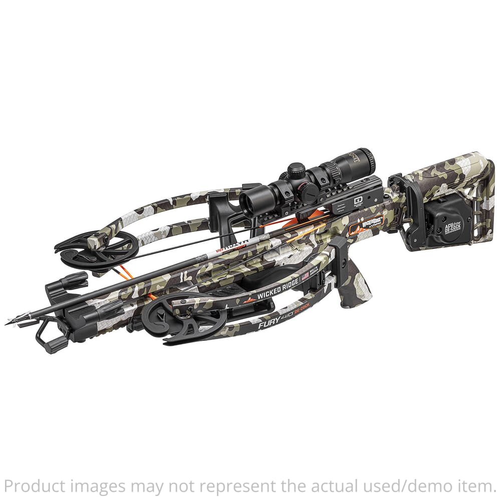 USED Wicked Ridge Fury 410 De-Cock Crossbow ACUdraw Scope WR22060-4518-img-4