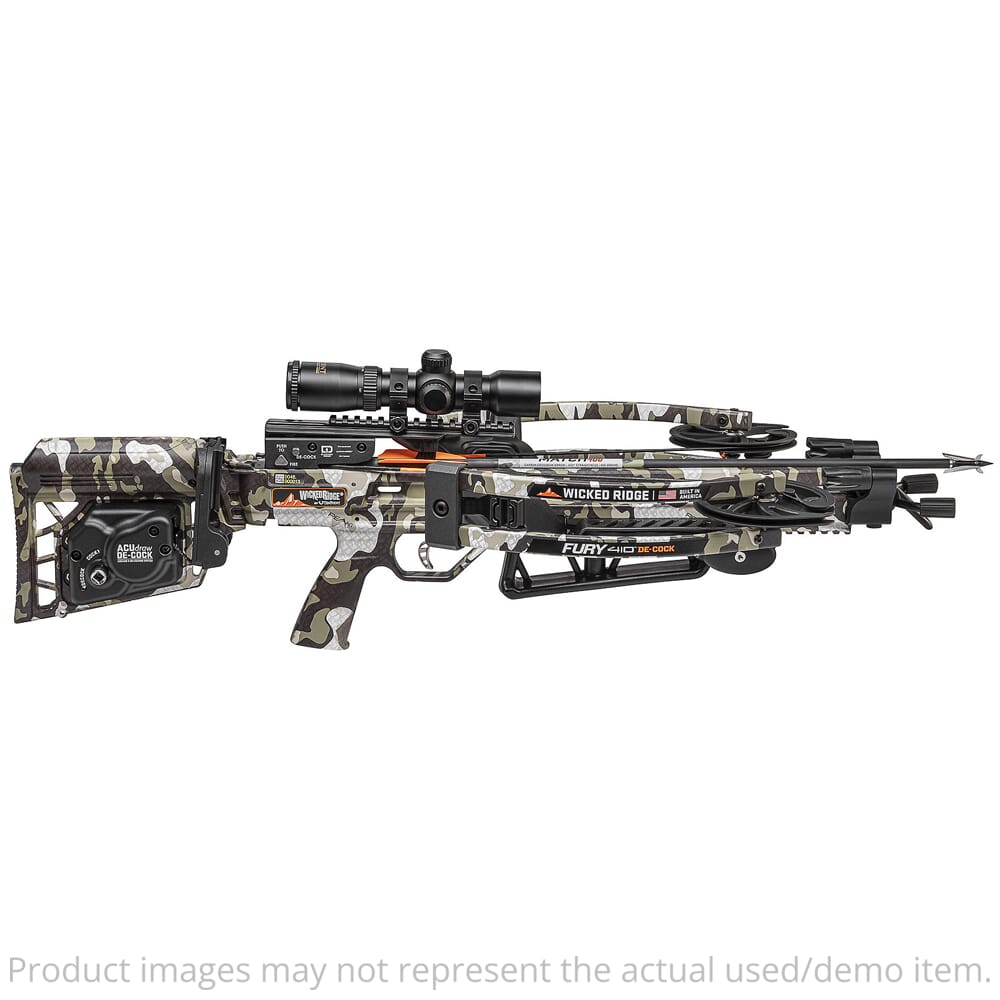 USED Wicked Ridge Fury 410 De-Cock Crossbow ACUdraw Scope WR22060-4518-img-2
