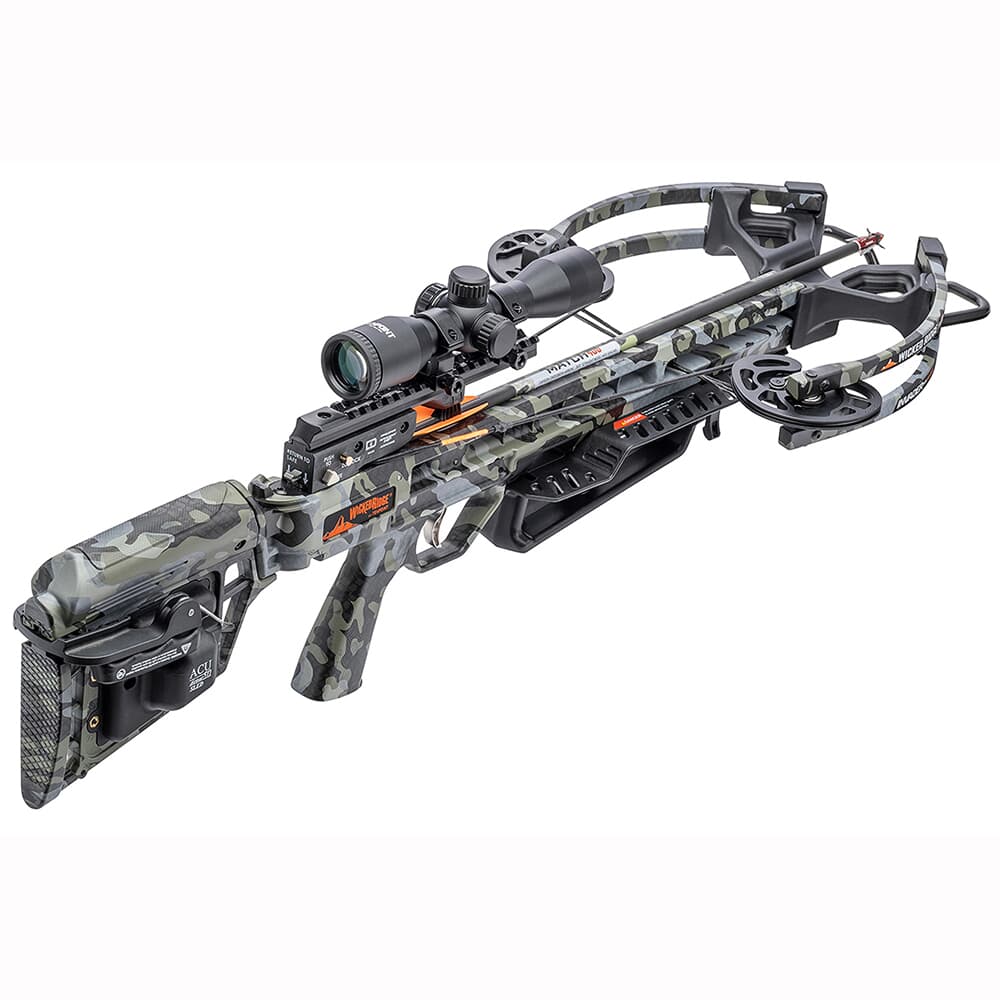 Wicked Ridge Invader M1 De-Cock Peak Camo Crossbow w/ACU50 Sled &amp; Pro-View 400 Scope WR25005-9557