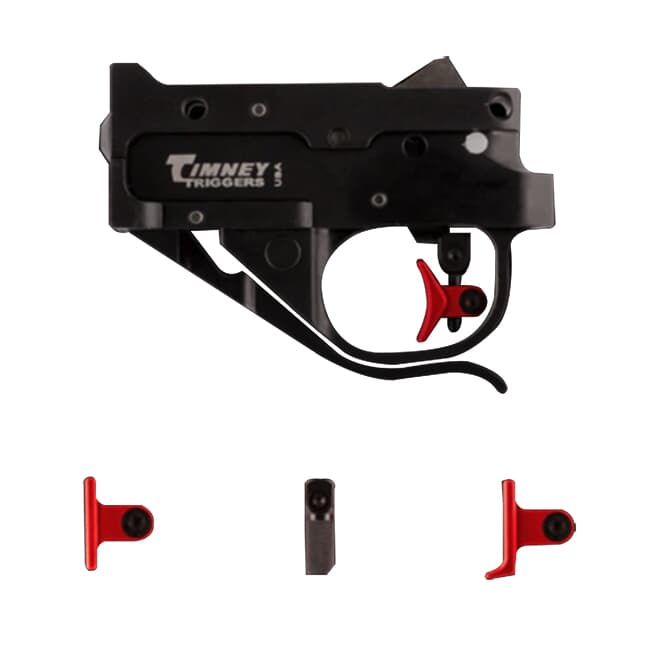 Timney Ruger 10/22 Black Housing, Red Shoe Kit Trigger 1022CE