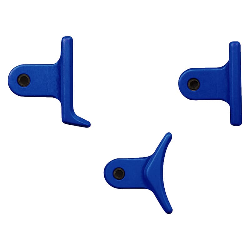 Timney Triggers Calvin Elite Custom AR/Remington 700 Blue Shoe Kit w/Heeled, Curved, & Straight Trigger Shoes CE-3