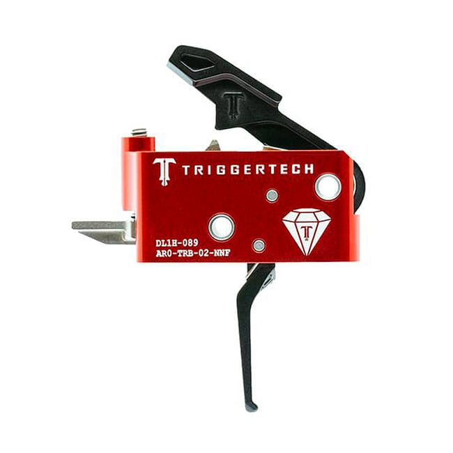TriggerTech AR15 Diamond Flat Blk/Red Two Stage Trigger AR0-TRB-14-NNF