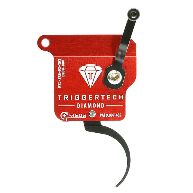TriggerTech Rem 700 Clone LH Diamond Pro Clean Blk/Red Single Stage Trigger R7L-SRB-02-TNP