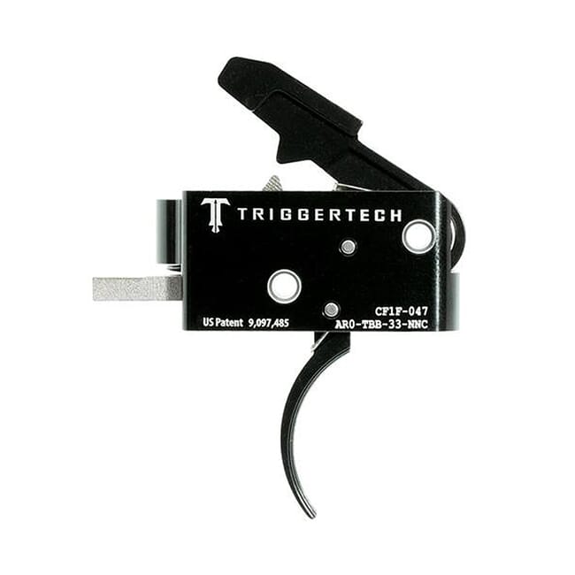 TriggerTech AR15 Competitive Curved Blk/Blk Two Stage Trigger AR0-TBB-33-NNC