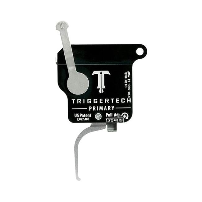 TriggerTech Rem 700 Factory Primary Flat SS/Blk Single Stage Trigger R70-SBS-14-TBF